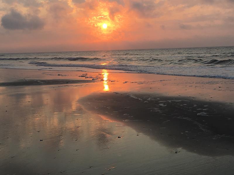 sunrise over ocean