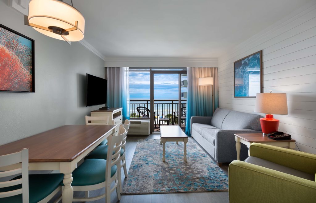 Grande Cayman Oceanfront Suite 2 Queen Living Room