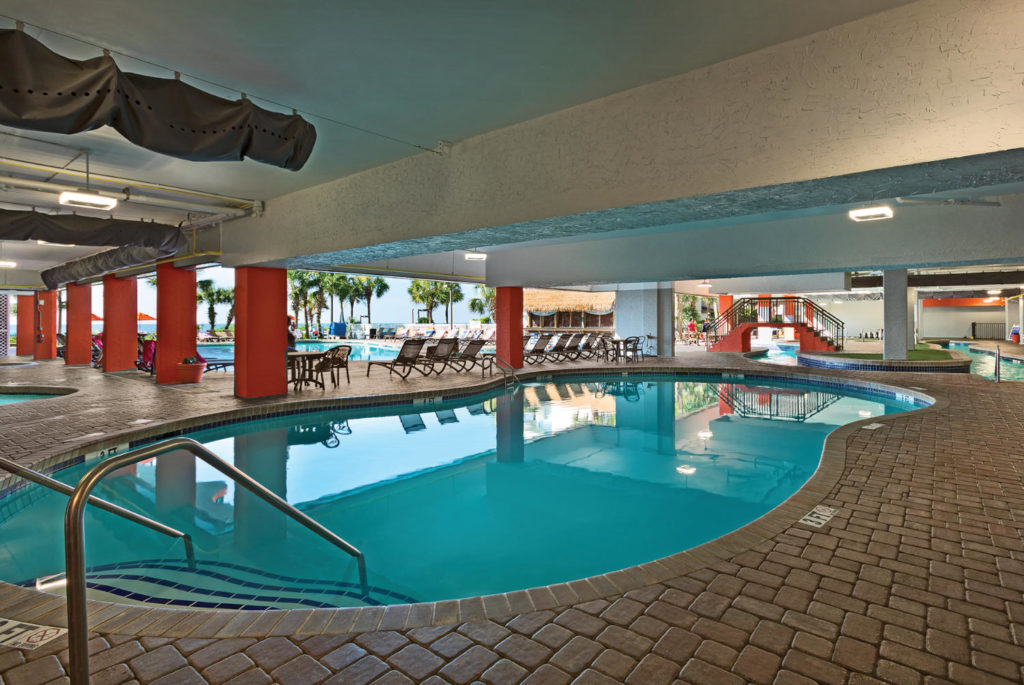 Indoor pool at Grande Cayman Resort in Myrtle Beach,SC